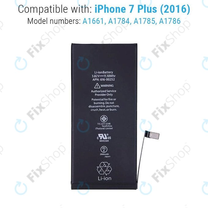 Baterie pro iPhone 7 Plus, 2900mAh, FixPremium
