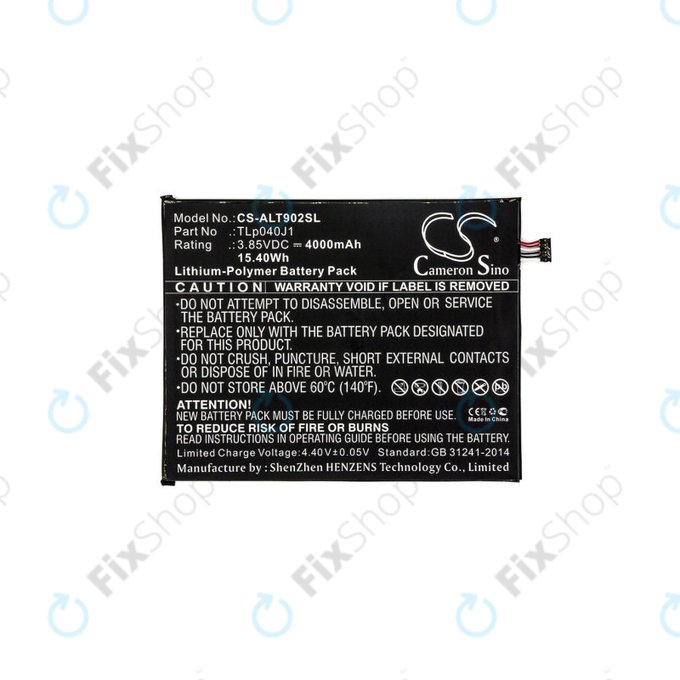 Baterie pro Alcatel 8082, Alcatel 9024w, 4000mAh, Li-Pol, 3.85V, TLp040J1, HQ