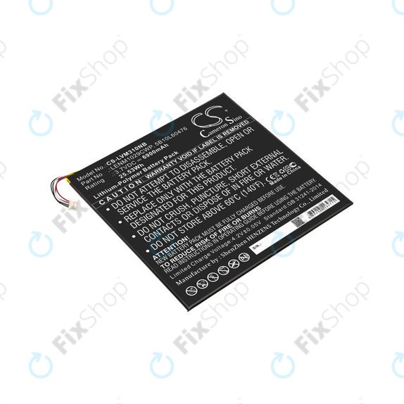 Baterie pro Lenovo Miix 300, Miix 310, 6900mAh, Li-Pol, 3.7V, LENM1029CWP, HQ