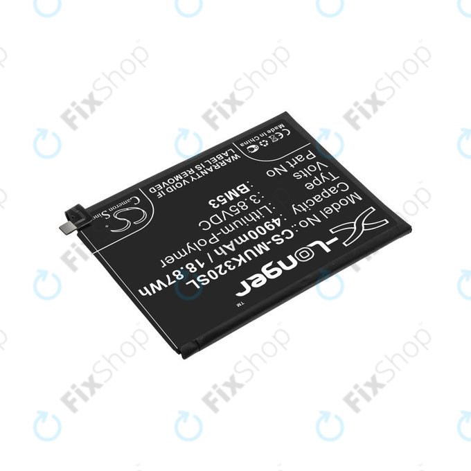 Baterie pro Xiaomi Mi 10T 5G M2007J3SY, 4900mAh, Li-Pol, 3.85 V, BM53, HQ