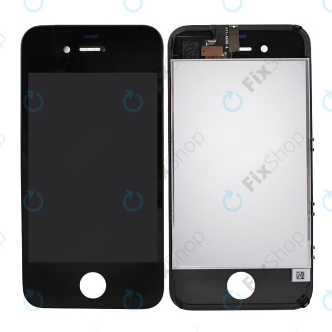 Displej pro iPhone 4, Black, Dotykové sklo s rámem