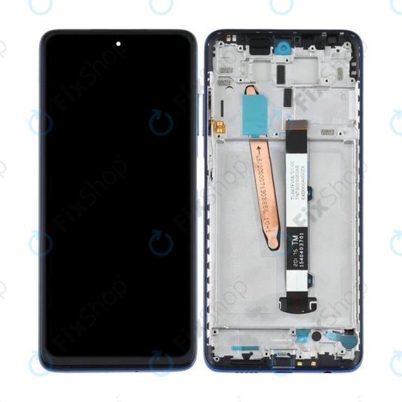 Xiaomi Poco X3 NFC - LCD Displej + Dotykové Sklo + Rám (Cobalt Blue) TFT