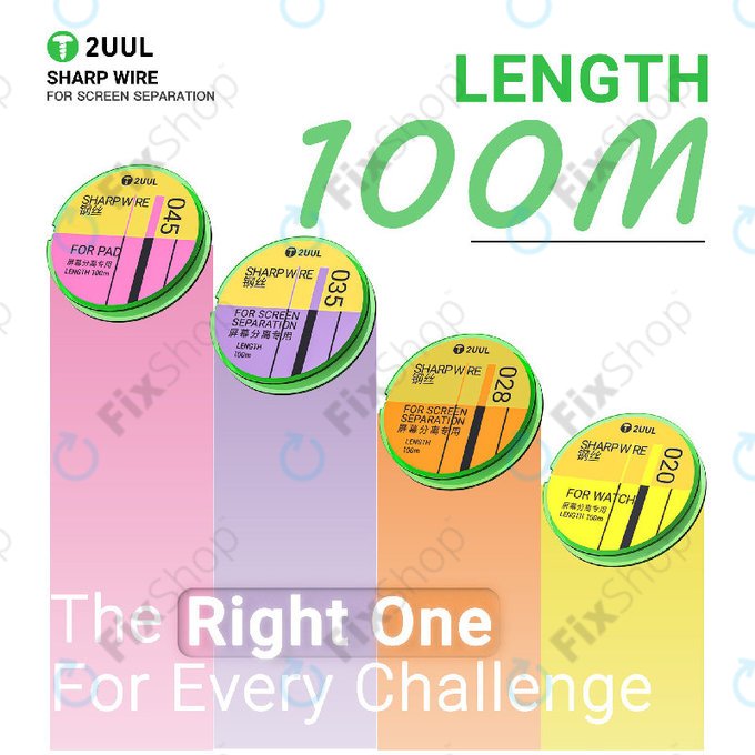 Separační drát na displeje, 2UUL GS-045, 0.045mm x 100m