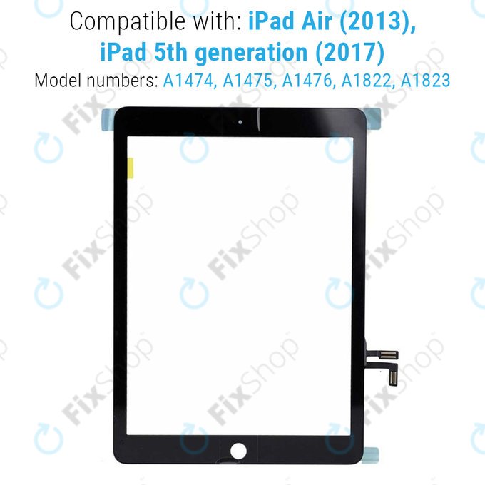 Dotykové sklo pro iPad Air, iPad (5th Gen 2017), Black