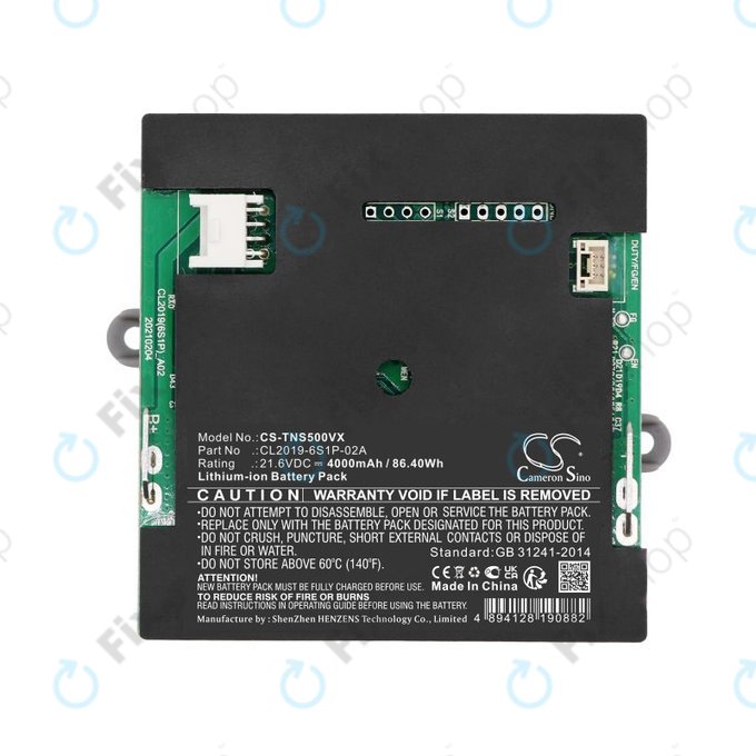 Baterie pro Tineco iFloor S5, 4000mAh, Li-Ion, 21.6V, CL2019-6S1P-02A, HQ