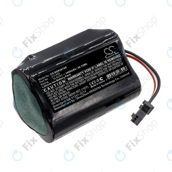 Baterie pro Ecovacs Deebot Slim, D36, 3400mAh, Li-Ion, 10.8V, ZJ1450, HQ
