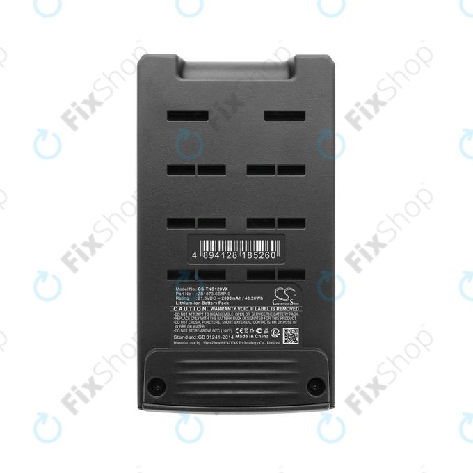 Baterie pro Tineco P1, Pure One S12, 2000mAh, Li-Ion, 21.6V, ZB1873-6S1P-0, HQ