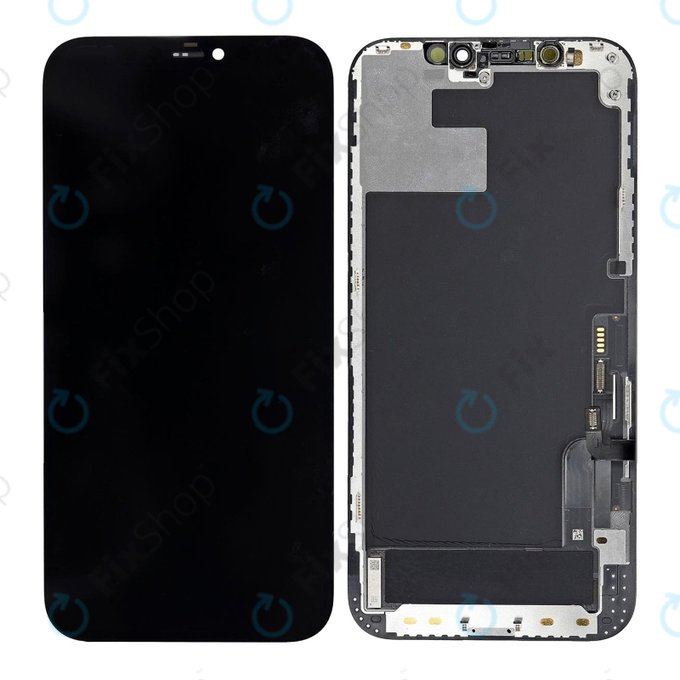 Displej pro iPhone 12, 12 Pro, Dotykové sklo s rámem, Refurbished