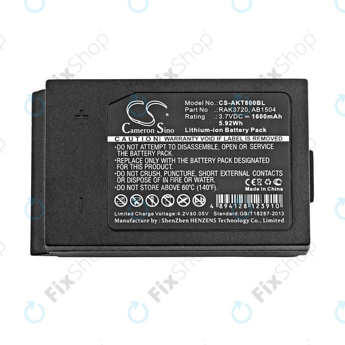 Baterie pro Akerstroms Mercury 8B, Jupiter, Era 150J, 1600mAh, Li-Ion, 3.7V, RAK3720, HQ