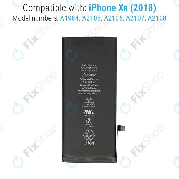 Baterie pro iPhone XR, 2942mAh, FixPremium