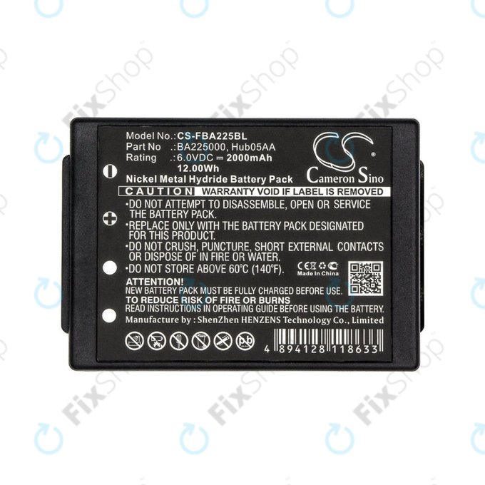 Baterie pro HBC Linus 6, Spectrum 1, 2, A, B, 2000mAh, Ni-MH, 6V, BA225000, HQ