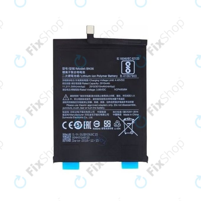 Xiaomi Mi A2 (Mi 6X) - Baterie BN36 3010mAh