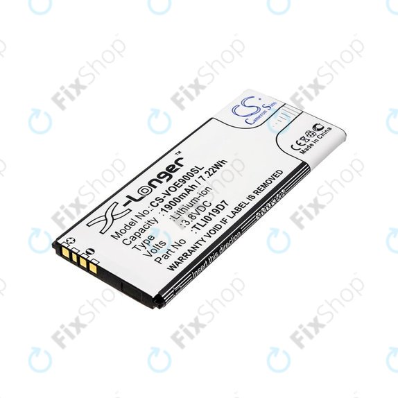 Baterie pro Alcatel 1 Dual Sim, TCL 5033, Vodafone VFD, Telstra, 1900mAh, Li-Ion, 3.8V, TLI019D7, HQ