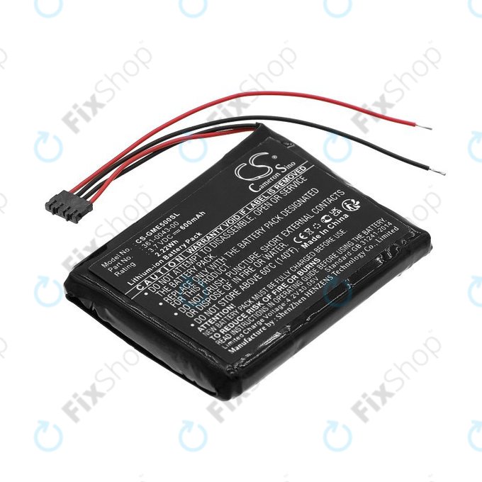 Baterie pro Garmin Edge 500, 600mAh, Li-Ion, 3.7V, 361-0043-00, HQ