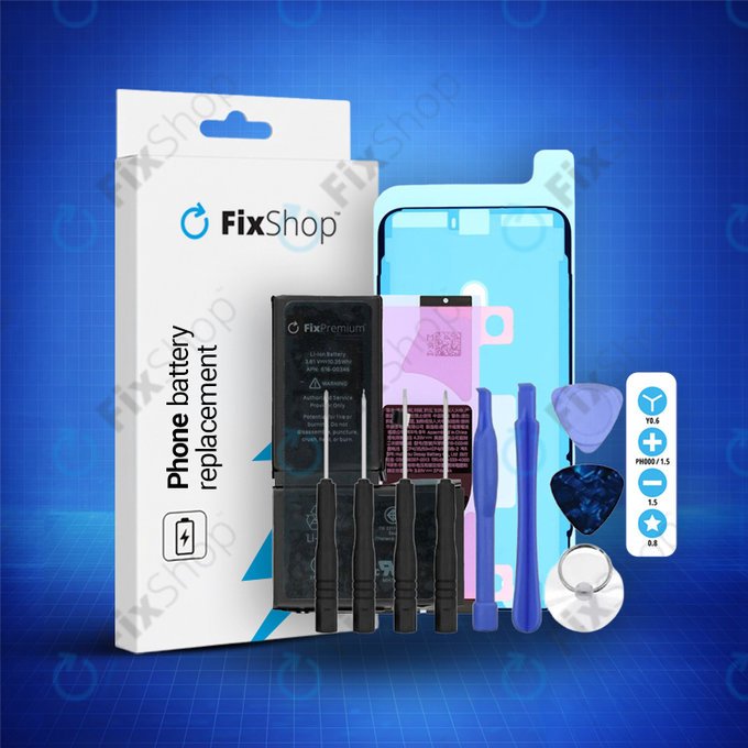 Baterie pro iPhone X, 2716mAh, Lepka (Adhesive), Nářadí, FixPremium