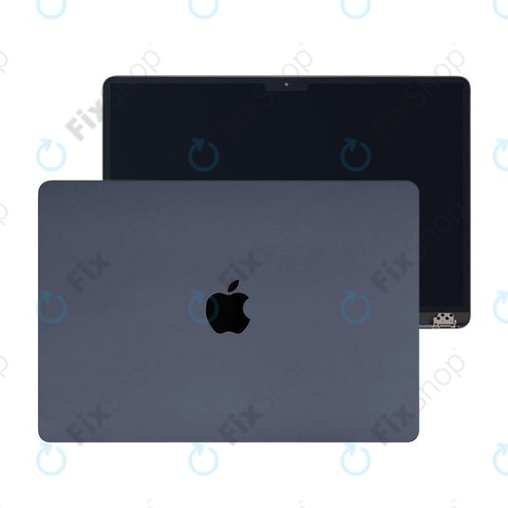 LCD displej pro MacBook Air 15", A3114 (2024), s předním sklem a krytem, Midnight, 661-40262, Genuine Apple