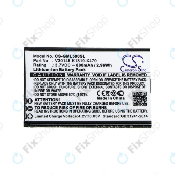 Baterie pro Saiet Lumina, Ready, Single, Brondi Amico Favoloso, Gigaset GI390, 590, 800mAh, Li-Ion, 3.7V, V30145-K1310-X470, HQ