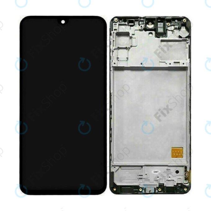 Samsung Galaxy M31s M317F - LCD Displej + Dotykové Sklo + Rám (Mirage Black) TFT