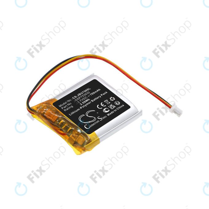 Baterie pro JBL Tune 750, 700mAh, Li-Pol, 3.7V, GSP753030, HQ