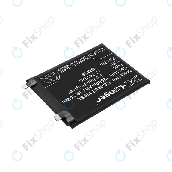 Baterie pro Xiaomi 11T Pro, 2500mAh, Li-Pol, 7.74 V, BM58, HQ