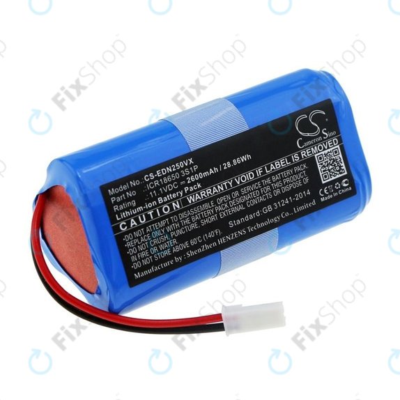 Ecovacs CEN250, V700 - Baterie ICR18650 3S1P Li-Ion 11.1V 2600mAh HQ