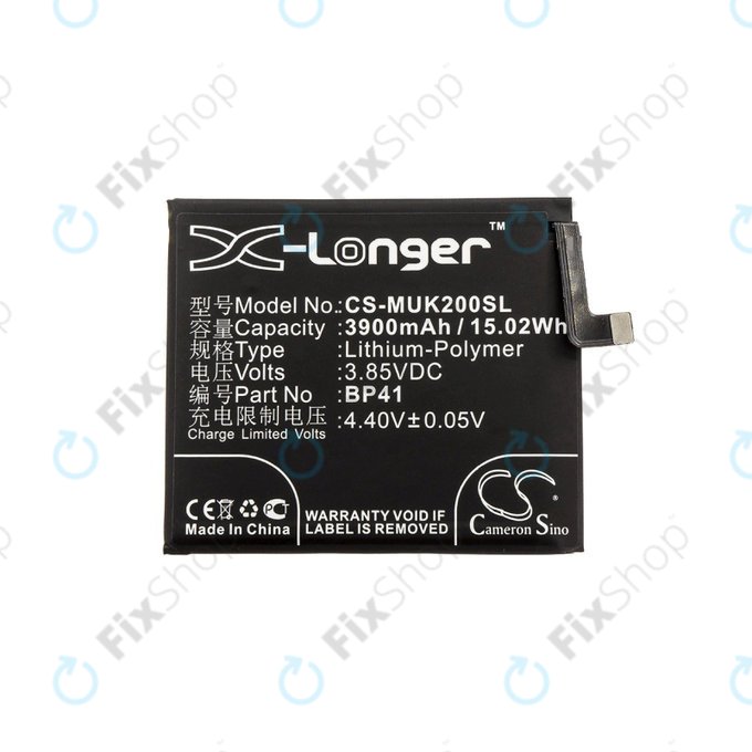 Baterie pro Xiaomi Mi 9T, Redmi K20, 3900mAh, Li-Pol, 3.85 V, BP41, HQ