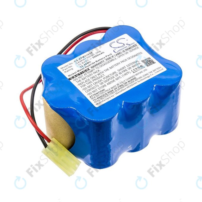 Baterie pro Zepter LMG-310, 9P-130, 3000mAh, Ni-MH, 10.8V, SA9KR1300SC-3RB, HQ