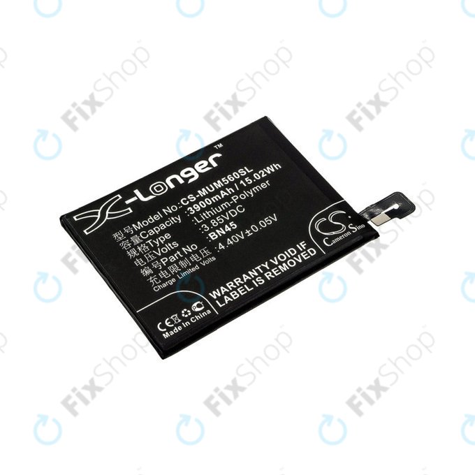 Baterie pro Xiaomi Redmi Note 5, Redmi Note 5 Pro, 3900mAh, Li-Pol, 3.85 V, BN45, HQ
