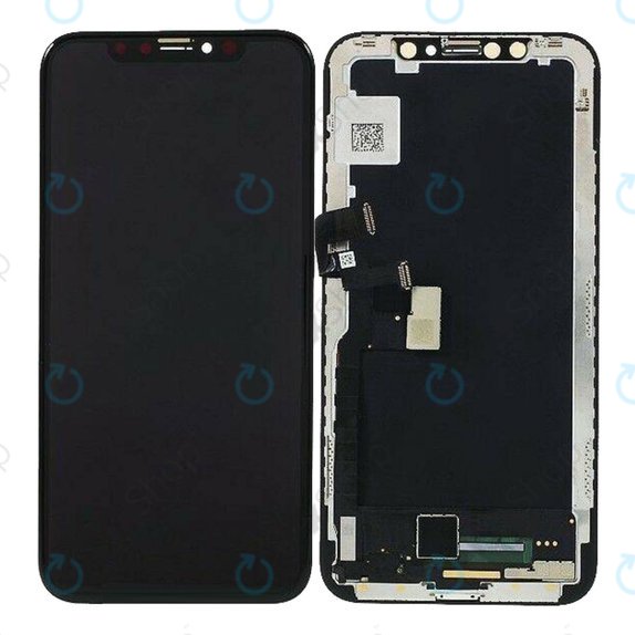 Displej Soft OLED pro iPhone XS Max, Dotykové sklo s rámem, FixPremium