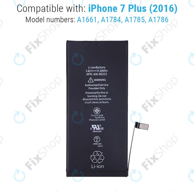 Baterie pro iPhone 7 Plus, 2900mAh