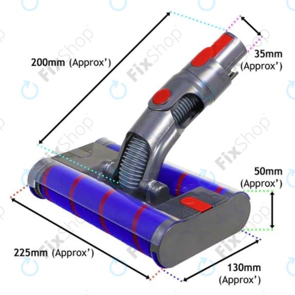 Dyson V-series, Outsize - Podlahová Hubice (2x Váleček)