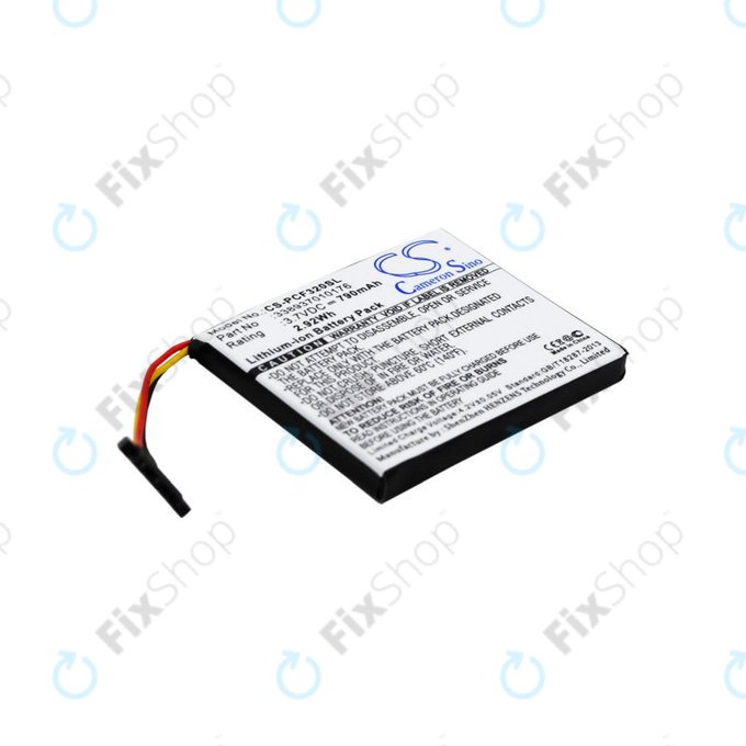 Baterie pro Pioneer AVIC-F320BT, 790mAh, Li-Ion, 3.7V, 338937010176, HQ