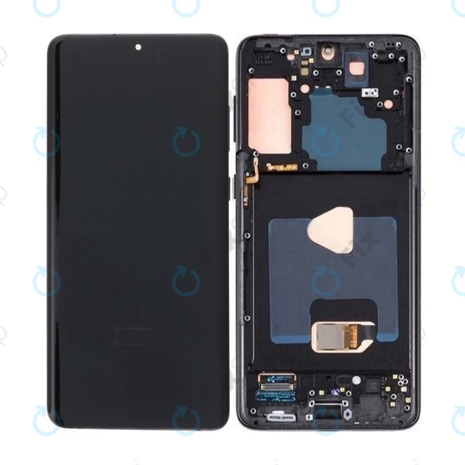 Samsung Galaxy S21 Plus G996B - LCD Displej + Dotykové Sklo + Rám (Phantom Black) OLED