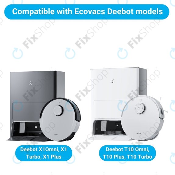 Sada náhradních dílů pro Ecovacs X1 Omni, T10 (1x Hlavní kartáč, 2x Filtr, 2x Boční kartáč)