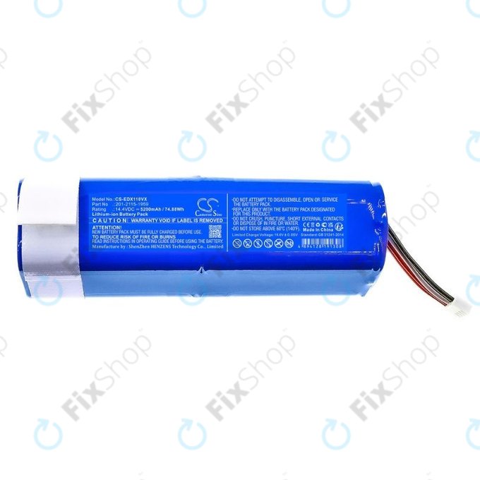 Ecovacs Deebot X-series, T-series, N-series - Baterie 201-2115-1959 Li-Ion 14.4V 5200mAh HQ