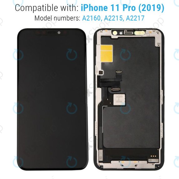 Displej Hard OLED pro iPhone 11 Pro, Dotykové sklo s rámem, FixPremium