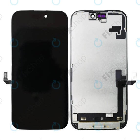 Displej Soft OLED pro iPhone 16, Dotykové sklo s rámem, FixPremium