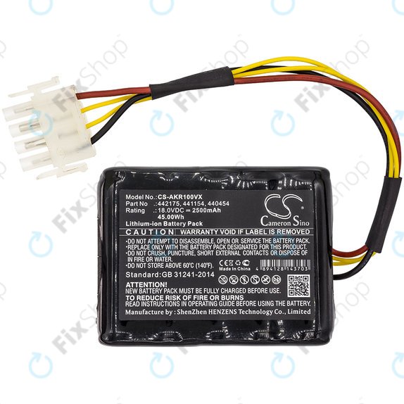 Baterie pro Al-Ko Robolinho 100, Al-Ko Robolinho 110, 2500mAh, Li-Ion, 18V, 440454, HQ