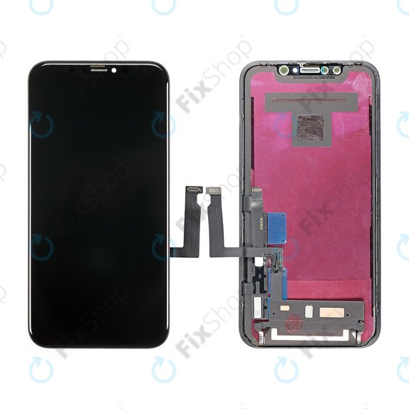 Displej In-Cell pro iPhone XR, Dotykové sklo s rámem, FixPremium