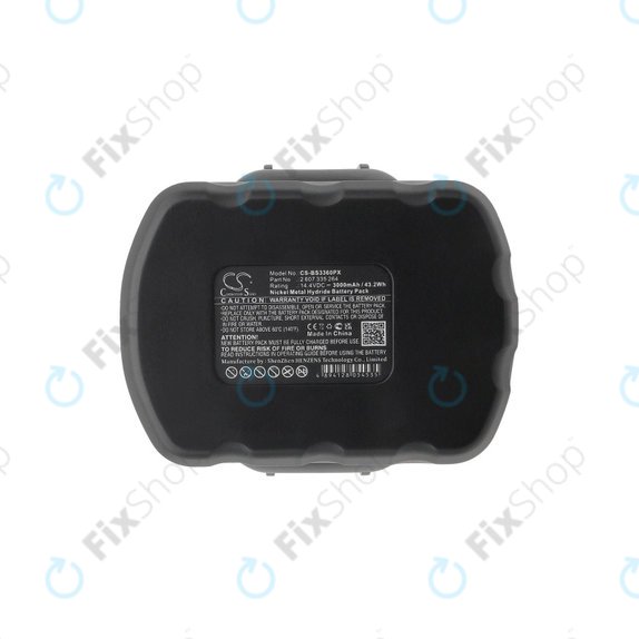 Baterie pro Bosch 13614, 3000mAh, Ni-MH, 14.4V, 2 607 335 264, HQ