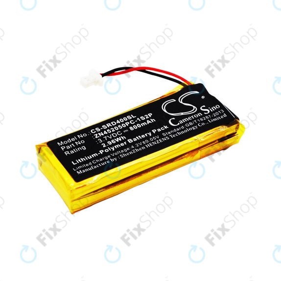 Baterie pro Cardo Scala Rider G4, 800mAh, Li-Pol, 3.7V, ZN452050PC-1S2P, HQ