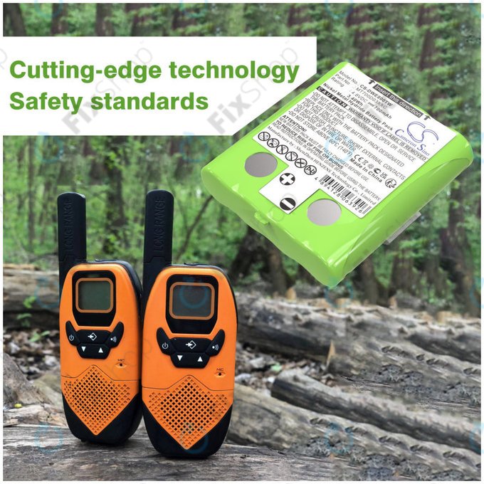 Baterie pro Detewe Outdoor Pmr a Simvalley, 700mAh, Ni-MH, 4.8V, MT700D03XXC, HQ