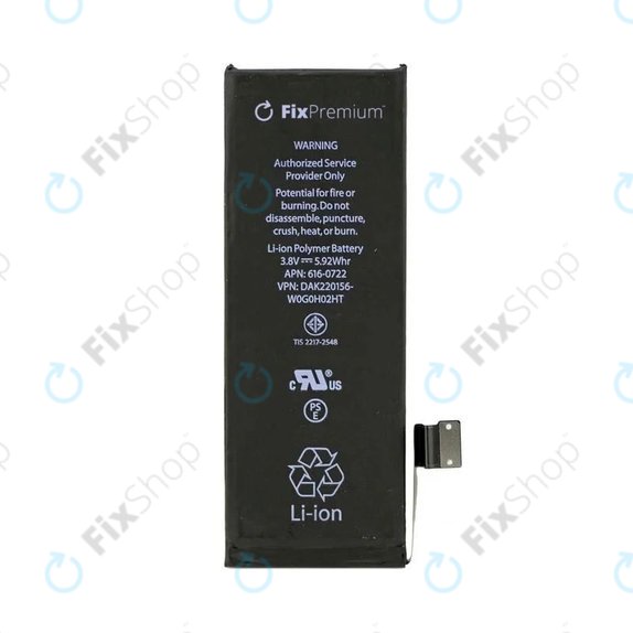 Baterie pro iPhone 5S, 1560mAh, FixPremium