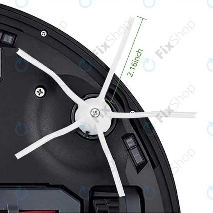 Sada náhradních dílů pro Xiaomi Roborock Q7+, Q7 Max, Q7 Max+ (2x Hlavní kartáč, 4x Filtr, 4x Boční kartáč – bílý, 4x Mopovací útěrka, 4x Sáček na prach)