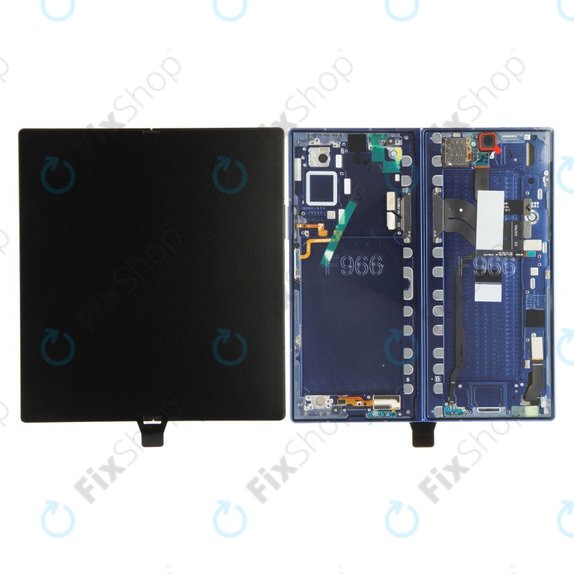 Samsung Galaxy Z Fold 7 F966B - LCD Displej + Dotykové Sklo + Rám (Blue Shadow) - GH82-37548B Genuine Service Pack