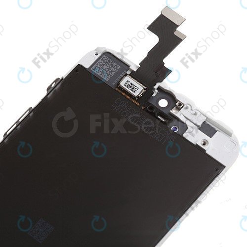 Displej pro iPhone 5S, SE, White, Dotykové sklo s rámem
