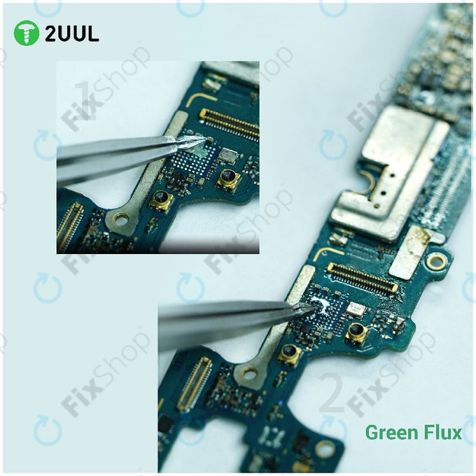 Pájecí tavidlo (Flux), zelené, 2UUL SC18
