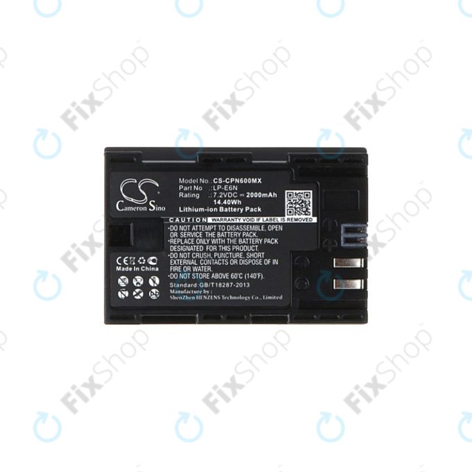 Canon EOS 5D, 5DS, 6, 7, 60, 70, R5, R6 - Baterie LP-E6N Li-Ion 2000mAh HQ