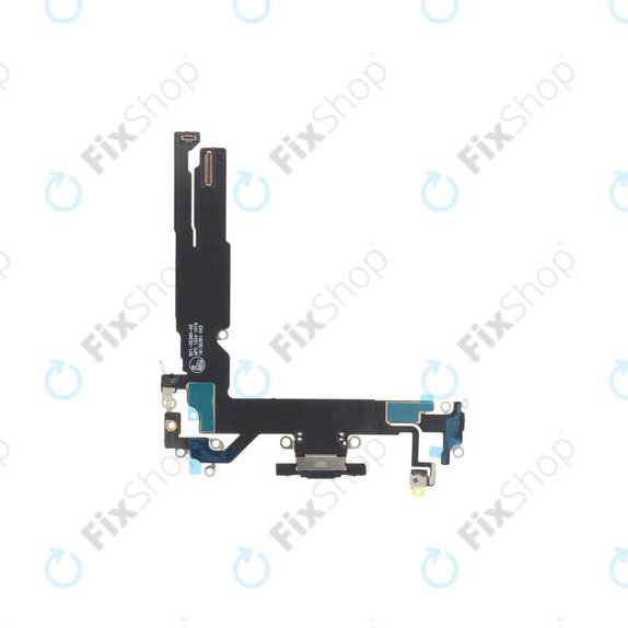 Apple iPhone 16 - Nabíjecí Konektor + Flex Kabel (Black)