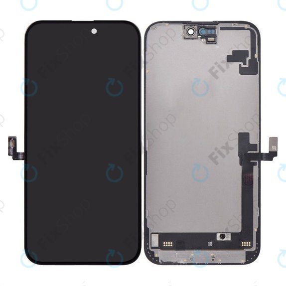 Displej Hard OLED pro iPhone 16 Plus, Dotykové sklo s rámem, FixPremium